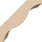 Ekena Millwork 5-inch W x 6-inch D x 6-inch H Funston Rough Cedar Woodgrain TimberThane Knee Brace, Primed BRCUR05X06X06FSTRCPR - alternate 2